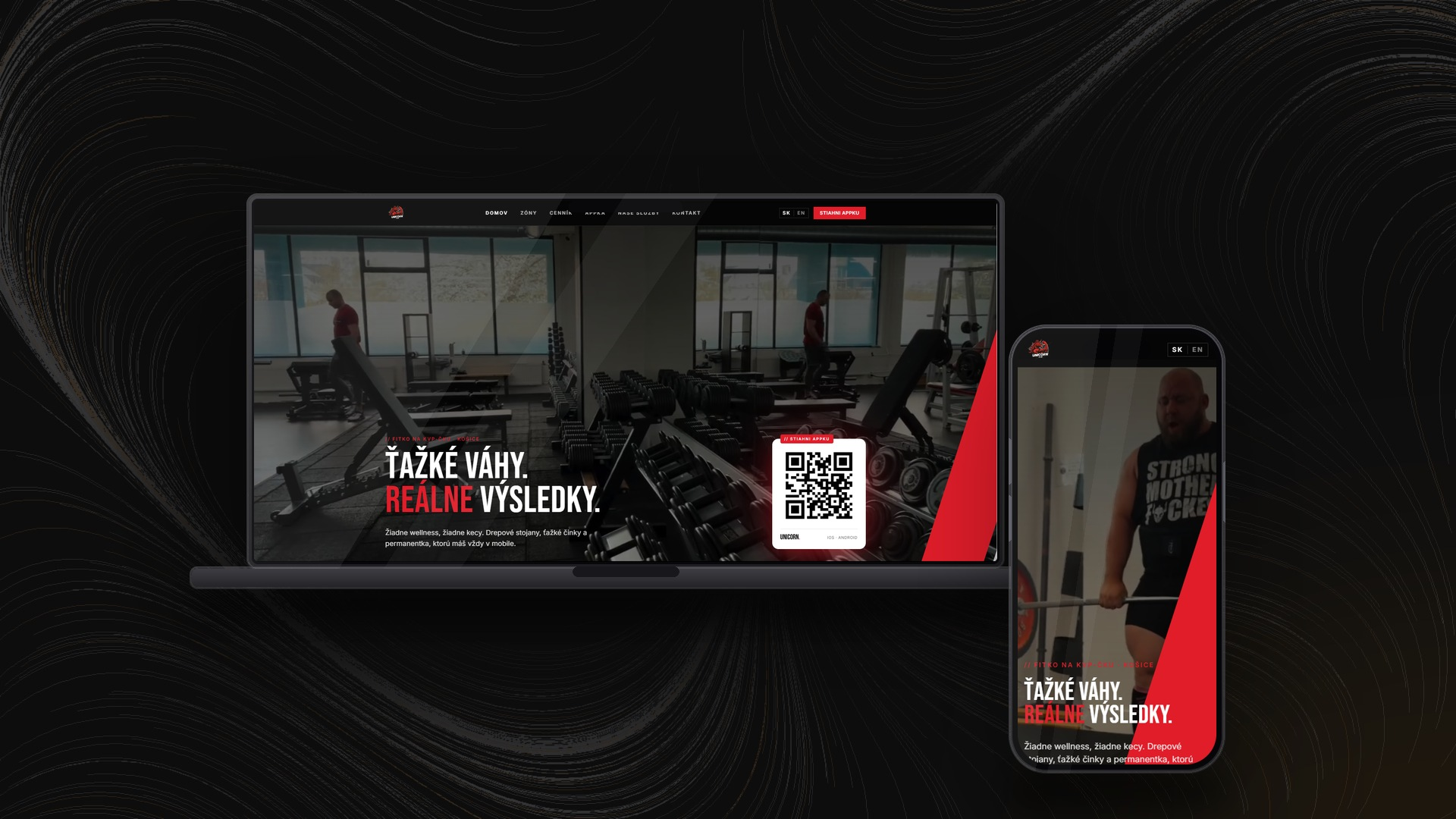 Webyn web pre Unicorn Gym